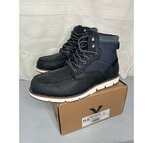 Territory Mack 2.0 Cap Moc Toe Ankle Boots Black Mens Sz 11.5 Wide